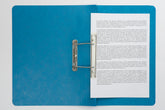 Europa Spiral Wirebound Spring Transfer File Manilla A4 300 Micron Blue (Pack 25) 3005